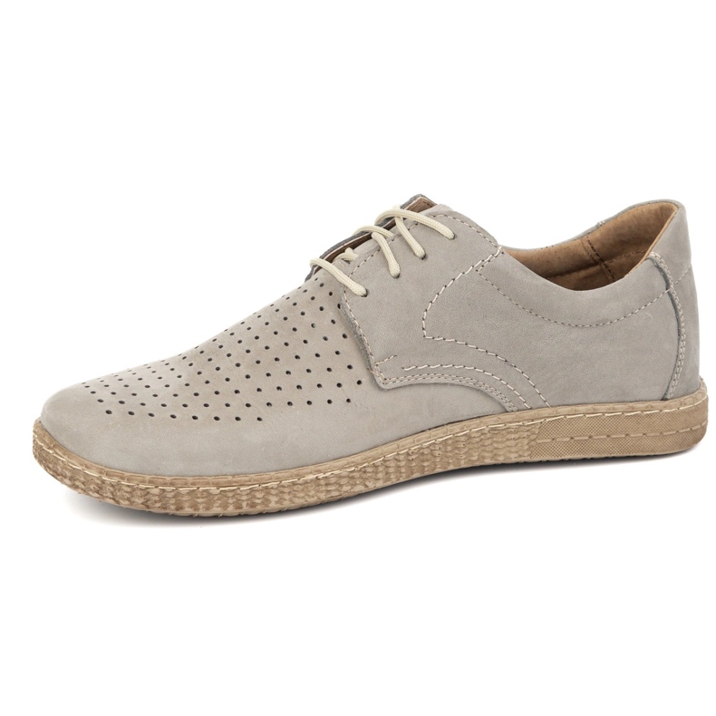 KOMODO Men's leather shoes casual 933/l/2 gray grey 1 KOMODO Men's leather shoes casual 933/l/2 gray grey 1