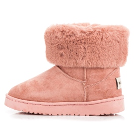Bella Paris Mukluki With Fringes pink 1