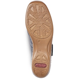 Women's leather shoes with velcro navy blue Rieker 41399-14 1 Women's leather shoes with velcro navy blue Rieker 41399-14 1