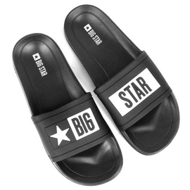 Men's black rubber beach slippers Big Star DD174699 1 Men's black rubber beach slippers Big Star DD174699 1