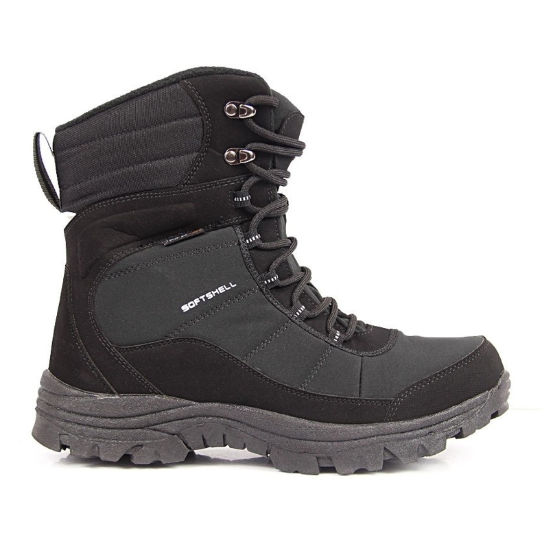 American Club black waterproof trekking snow boots 1