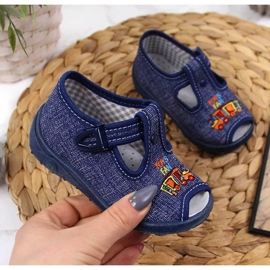 Slippers boys sandals home navy blue Nazo 1