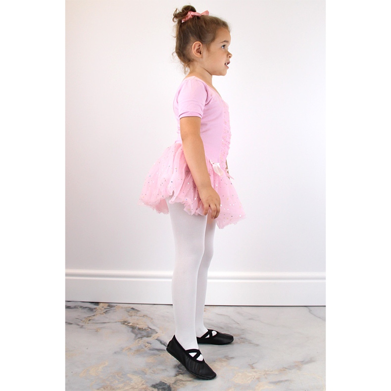 Leather ballet shoes with black elastic bands Nazo 1