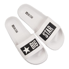 Men's white swimming pool slippers Big Star DD174700 1