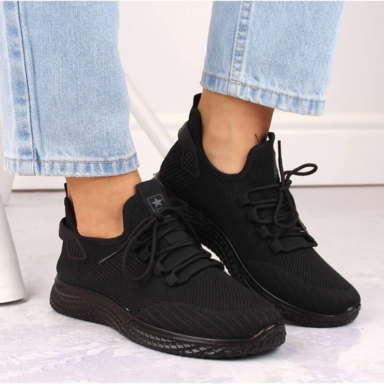 Lightweight black mesh sports shoes NEWS 1 Lightweight black mesh sports shoes NEWS 1