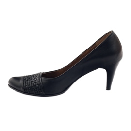 Leather Pumps Black PEES 263 2 Leather Pumps Black PEES 263 2