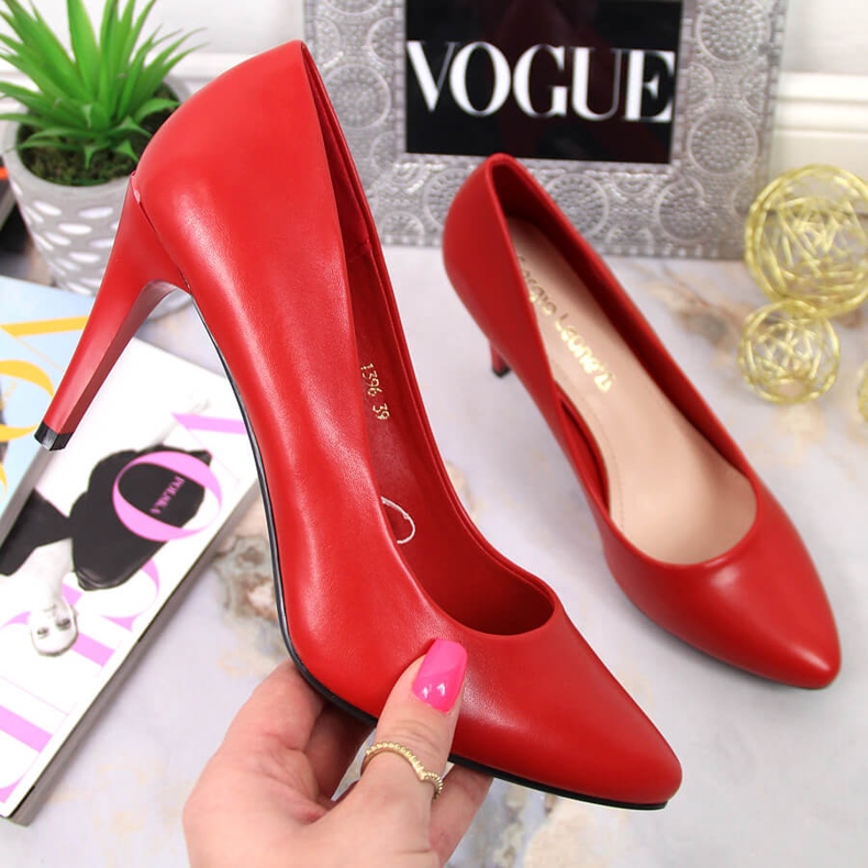 Red Sergio Leone stiletto pumps 1