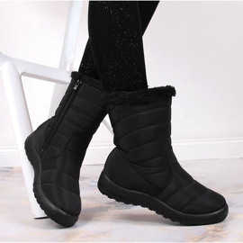Women's waterproof snow boots high insulated black NEWS 2