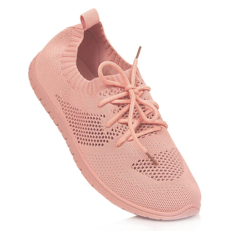 Openwork women's sports shoes powder pink NEWS 1 Openwork women's sports shoes powder pink NEWS 1