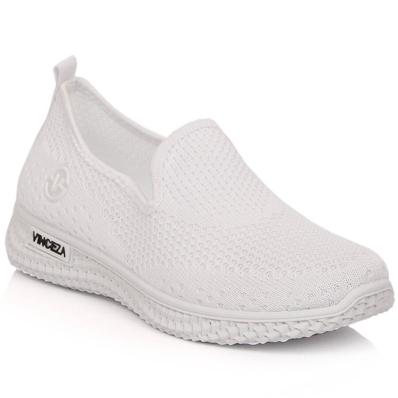 White women's slip-on sports shoes Vinceza 34602 1