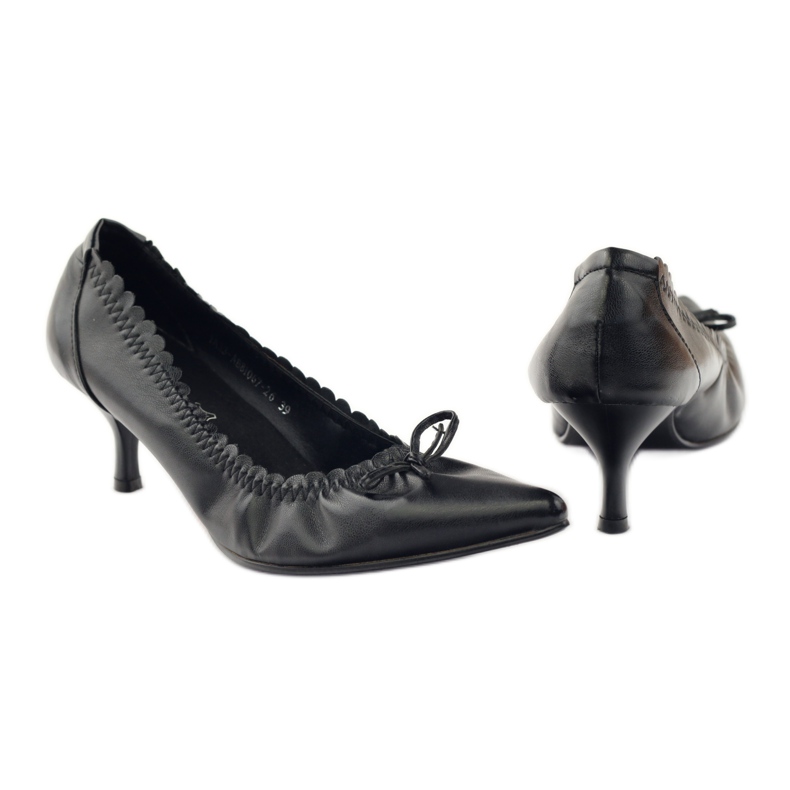 Pumps with Christine leather insert black 3