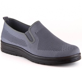 Gray News 1022 men's slip-on shoes grey 2