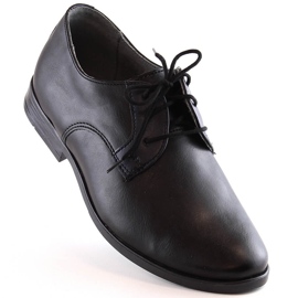 Boys' comfortable formal communion shoes black Kornecki 6120 1