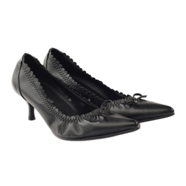 Pumps with Christine leather insert black 4