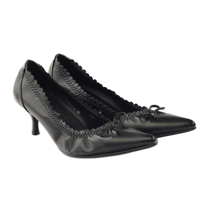 Pumps with Christine leather insert black 4