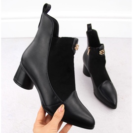 Women's black high heel boots D&A S.Barski Premium Collection MR870-96 2 Women's black high heel boots D&A S.Barski Premium Collection MR870-96 2