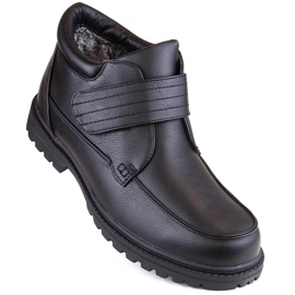 Atletico Men's insulated velcro boots, black Man's Style WS-004 1