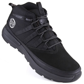 Bustagrip Men's black leather ankle boots 1