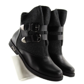 Boots felt uppers black X659-1 black 1