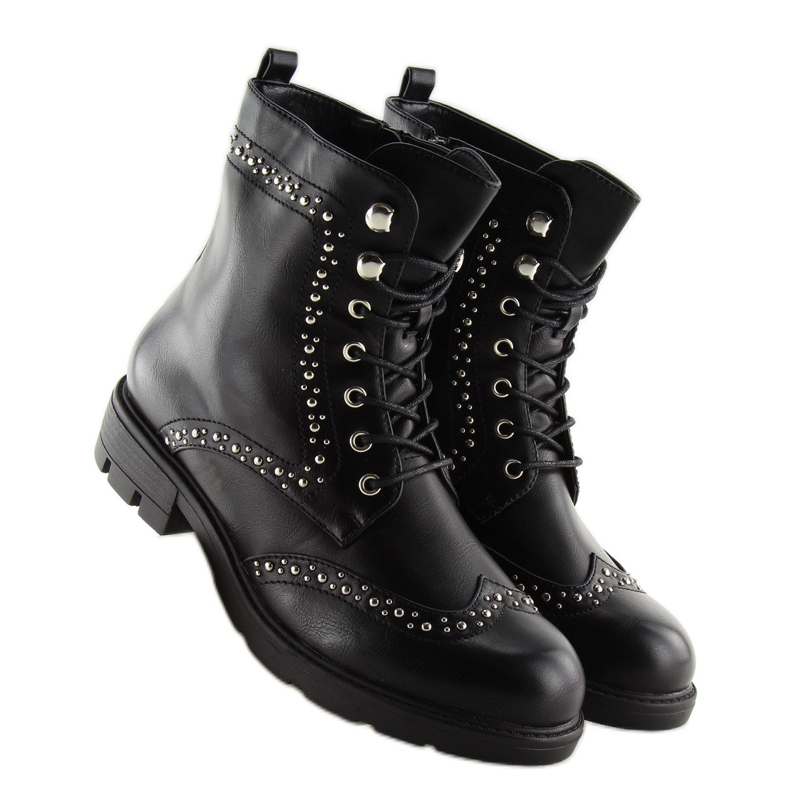 Black S92 Black workers with studs 2