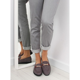Gray Women's gray loafers S0-204 gray grey 1