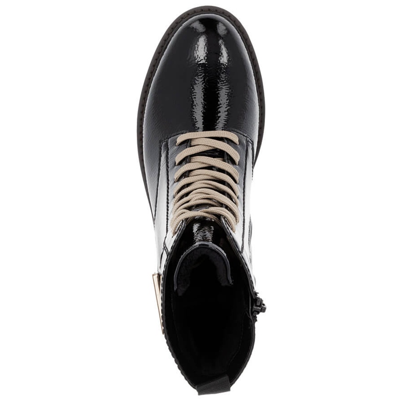 Leather women's patent leather riding boots black Remonte D8663-00 1 Leather women's patent leather riding boots black Remonte D8663-00 1