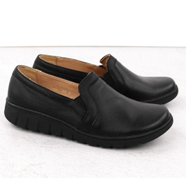 Leather women's shoes comfortable black Helios 430 2