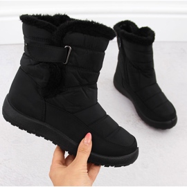 Women's snow boots with fur black Filo Donna Z24-50 1