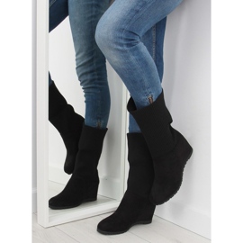 Black Black wedge boots K938 black 1