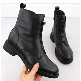 Black women's leather boots D&A S.Barski Premium Collection CR42-080 1 Black women's leather boots D&A S.Barski Premium Collection CR42-080 1