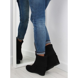 Black Black wedge boots K938 black 2