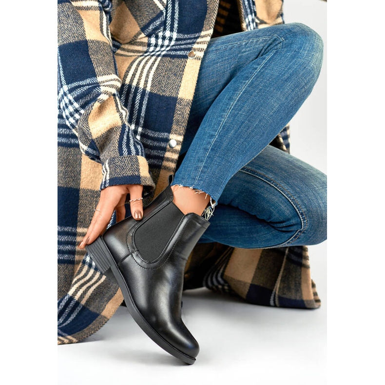 Women's classic insulated Chelsea boots, black MR-15B 1 Women's classic insulated Chelsea boots, black MR-15B 1