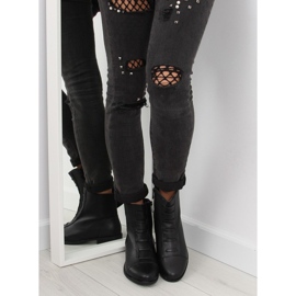 Black insulated women's boots F7091-1BLACK 1