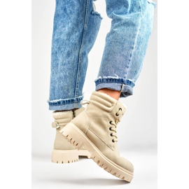 Women's insulated boots, beige GD-TL51BE 1