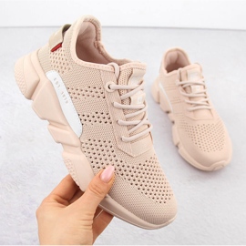 Nude textile sports shoes Big Star JJ274272 beige 1 Nude textile sports shoes Big Star JJ274272 beige 1