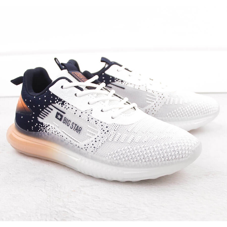 Big and black men's sports shoes Big Star NN174474 white 1 Big and black men's sports shoes Big Star NN174474 white 1