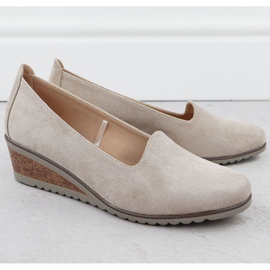 Shoes for suede beige Potocki Sz12276 2