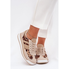 Sneakers sports shoes women's beige-brown leopard print 2 Sneakers sports shoes women's beige-brown leopard print 2