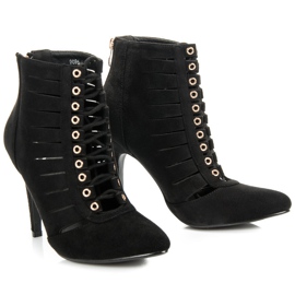 Cm Paris Openwork ankle boots black 1