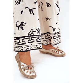 Flat ballerinas made of natural leather Zazoo 10179 zlotys golden 2 Flat ballerinas made of natural leather Zazoo 10179 zlotys golden 2