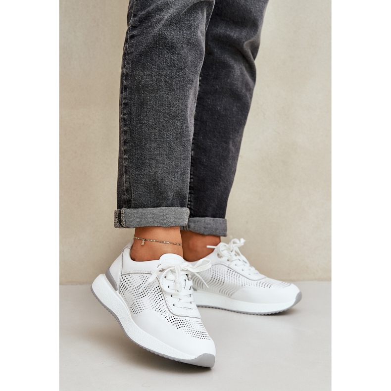 S.Barski Leather sports shoes Sneakers Women's S. Barski LR51-551 White 2 S.Barski Leather sports shoes Sneakers Women's S. Barski LR51-551 White 2