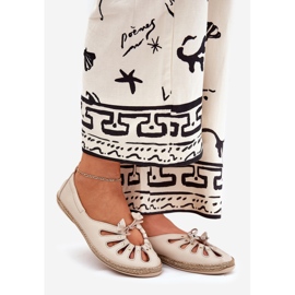 Flat ballerinas made of natural leather Zazoo 10179 beige 1 Flat ballerinas made of natural leather Zazoo 10179 beige 1