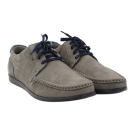Badura 3175 gray sports shoes navy blue blue grey 4