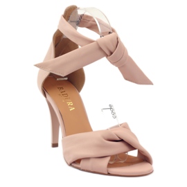 Badura 4650 women's sandals in salmon pink 1 Badura 4650 women's sandals in salmon pink 1