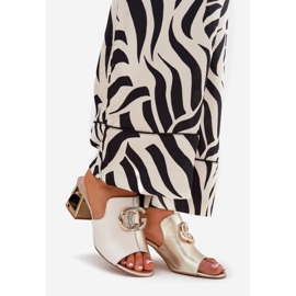 Elegant leather heels Laura Messi 2875 Beige-gold 1 Elegant leather heels Laura Messi 2875 Beige-gold 1