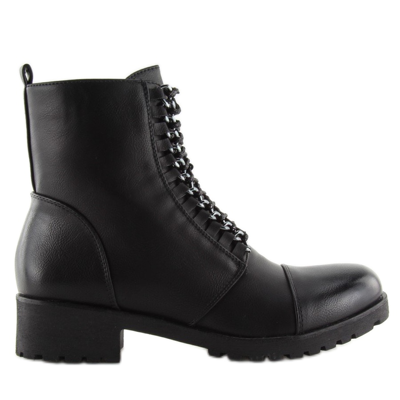 Black Workery boots A89626 black 2