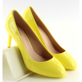 Pumps for women varnished yellow yellow 1