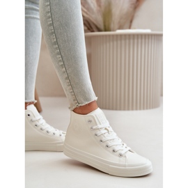 Women's insulated sneakers with eco-leather big star oo274932 white 4