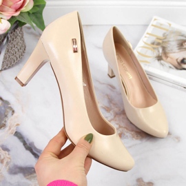Sergio Leone nude stiletto pumps beige 2
