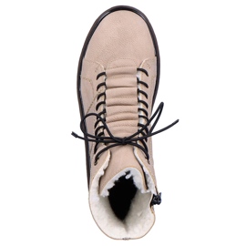 Comfortable women's beige insulated boots Rieker Y3420-60 2